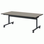 TABLE MALIBU RAB 160X80 T3 DL ST ANTIB GRI U727/NO GRIS 7016