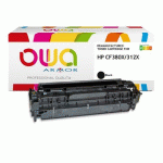 TONER REMANUFACTURÉ OWA - HAUTE CAPACITÉ - NOIR - POUR HP CF380X - TONER COMPATIBLE
