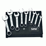 TROUSSE DE 9 CLÉS MIXTES COUTES - 8 À 19 MM SAM OUTILLAGE