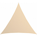 VOILE D'OMBRAGE UV 7X7X7 HDPE TRIANGLE PROTECTION SOLAIRE BEIGE - BEIGE