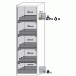 ARMOIRE SCLASSIC90-ETAGÈRE-1968X596-DROITE-PP-JAUNE-4