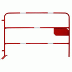 BARRIÈRE DE SÉCURITÉ ROUGE - BANDES RÉFLÉCHISSANTES BLANCHES - SCHAKE