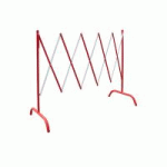 BARRIÈRE EXTENSIBLE 2,30 M ROUGE ET BLANC