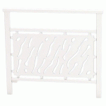 BARRIÈRE VENISE 1 M STRUCTURE TÔLE DÉCOUPÉE ZINC BLANC 9010 - PROCITY
