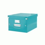 BOÎTE DE RANGEMENT CARTON LEITZ CLICK&STORE WOW H 20 X L 28 X P 36,8 CM MENTHE