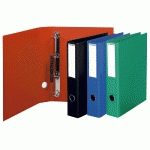 CLASSEUR 4 ANNEAUX CARTONNÉ EXACOMPTA A4 MAXI - DOS 7 CM COULEURS ASSORTIES - LOT DE 10
