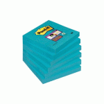 LOT DE 12 - NOTES REPOSITIONNABLES BLEU ROI SUPER STICKY POST-IT 76 X 76 MM - BLOC DE 90 FEUILLES