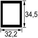 MACHOIRE SUR TUBE RECTANGULAIRE 755700