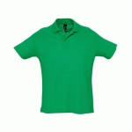 POLO PERSONNALISABLE PIQUÉ SUMMER ADULTE VERT PRAIRIE