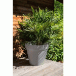 POT ROND TAUPE - DIAMÈTRE 80 CM - 170 LITRES - TOSCANE 13623 EDA PLASTIQUES