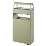 POUBELLE AVEC CENDRIER ROSSIGNOL KOPA SUR PIED 60 L / 12 L GRIS CIMENT