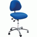SIÈGE AKTIV - TISSU - MEDIUM - ROULETTESEASY ROLLING - BLEU - GLOBAL PROFESSIONAL SEATING