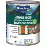 VERNIS BOIS INT/EXT ENVIRONNEMENT - INCOLORE MAT - 1L BLANCHON