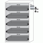 ARMOIRE S-PHOENIX TOUCHLESS-90 S90.196.120.FDAO GRIS - ASECOS