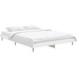 CADRE DE LIT BLANC 140X190 CM BOIS D'ING�NIERIE - VIDAXL