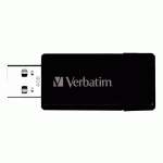 VERBATIM CLÉ USB PINSTRIPE 16 GO USB 2.0 (USB-A) NOIR
