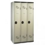 ACIAL VESTIAIRE MONOBLOC GRIS SEAMLINE OPTIMUM INDUSTRIE PROPRE 3 CASES
