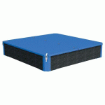 BAC SABLE ARBANE 120X120 CM COUV URBECOL IPRA/ALU BLEU 5015 - URBEMOB