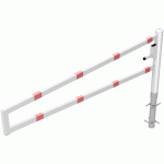 BARRIÈRE À BÉTONNER SERRURE PROFILÉE-2500 MM- BLANC/ROUGE - SCHAKE