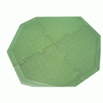 KIT DE 4 DALLES (7,45 M²) POUR JEUX SUR RESSORT COLORIS VERT - MANUTAN COLLECTIVITÉS