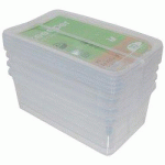 LOT DE 2 - KIT DE BOÎTES DE RANGEMENT 