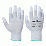 LOT DE 36 - PORTWEST A198 GANT ANTISTATIQUE BOUT DE DOIGTS ENDUIT PU GRIS - TAILLE L - LA PAIRE