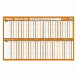 PLANNING CONGÉS/ABSENCES 2026 - EFFACABLE À SEC - 60 X 99 CM