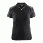 POLO FEMME NOIR/GRIS TAILLE S - BLAKLADER