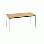 TABLE MULTI-USAGES HÊTRE L 140 X P 70 CM - ÉCO - PIÉTEMENT ANTHRACITE