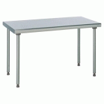 TABLE INOX CENTRALE LONGUEUR 1200 MM