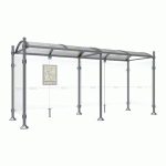 ABRI BUS 5 M PROVINCE 2 BARDAGES LAT. AGORA GRIS PROCITY - PROCITY