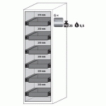 ARMOIRE S-PHOENIX VOL.2-90 S90.196.060.075.FDACR GRIS - ASECOS