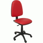CHAISE AYNA EN SIMILICUIR - ROUE NYLON - ROUGE - PIQUERAS Y CRESPO