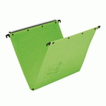 LOT DE 25 - DOSSIER SUSPENDU POUR TIROIRS KRAFT ULTIMATE AZO ELBA FOND 15 MM VERT