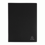 LOT DE 8 - PROTÈGE-DOCUMENTS OPAK EXACOMPTA POLYPROPYLÈNE A4 100 POCHETTES - 200 VUES NOIR