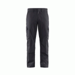 PANTALON DE TRAVAIL INDUSTRIE À POCHES GENOUILLÈRES STRETCH 2D GRIS/NOIR D124 - BLAKLADER
