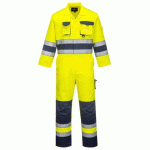 PORTWEST TX55 COMBINAISON HV NANTES JAUNE/MARINE - TAILLE XXL - STANDARD