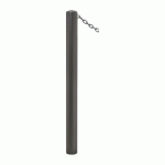 POTELET CARREFOUR Ø76 MM CHAINES 1 ANNEAU ZINC GRIS PROCITY - PROCITY