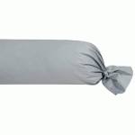 TAIE DE TRAVERSIN RONDO  GRIS CLAIR 43X190 CM