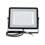 TRADE SHOP TRAESIO - V-TAC SPOT LED SMD 10W 20W 30W 50W 100W SLIM OUTDOOR IP65 BLACK COLOUR 10 WATTS-BLANC FROID- - BLANC FROID