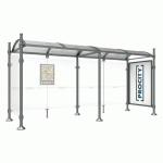 ABRI BUS PROVINCE 5 M VITRINE 1 BARD LAT. BOULE GRIS PROCITY - PROCITY