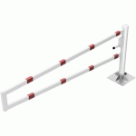 BARRIÈRE PIVOTANTE À CHEVILLER AVEC SERRURE PROFILÉE-2500MM - SCHAKE
