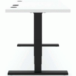 BUREAU ELEMENTS SOLID 1800 AVEC CHARGEUR QI - BLANC - ARGENT - ACTIFORCE