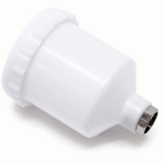 GOBELET EN PLASTIQUE POUR PISTOLET À PEINTURE HVLP 602A - WILTEC