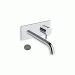 LAVABO MURAL TRIVERDE AVEC PLAQUE BEC 22.5 CM CHROME NOIR EX TV27851 - CRISTINA ONDYNA TV25872