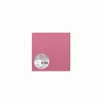 LOT DE 2 - PAQUET DE 25 CARTES SIMPLES POLLEN 135X135MM 210G/M² - ROSE HORTENSIA