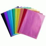 PROTÈGE-DOCUMENTS EN POLYPROPYLÈNE SEMI RIGIDE IDERAMA PP 40 VUES - A4 - COULEURS ASSORTIES - LOT DE 20