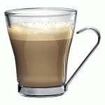 BORMIOLI ROCCO OSLO - TASSE À CAPPUCCINO 22 CL AVEC SUPPORT MÉTALLIQUE