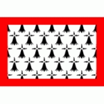 DRAPEAU LIMOUSIN : DIMENSIONS - 150 X 225 CM