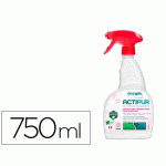 LOT DE 2 - DETARTRANT DESINFECTANT ENZYMATIQUE ACTIPUR SANITAIRESECOCERT PARFUM MENTHOLEE PULVERISATEUR 750ML